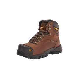 Caterpillar Botas de Trabajo para Hombre, de Acero Impermeable, para diagnóstico, Beige Oscuro, 8 M US