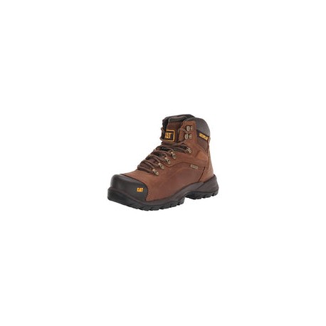 Caterpillar Botas de Trabajo para Hombre, de Acero Impermeable, para diagnóstico, Beige Oscuro, 8 M US