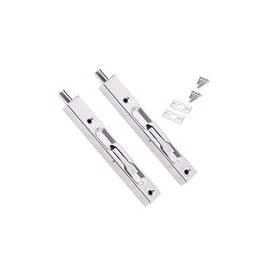 Cerradura de perno deslizante oculta y protector de perno de cabeza plana de dos piezas: cerradura de seguridad oculta de 8 pul