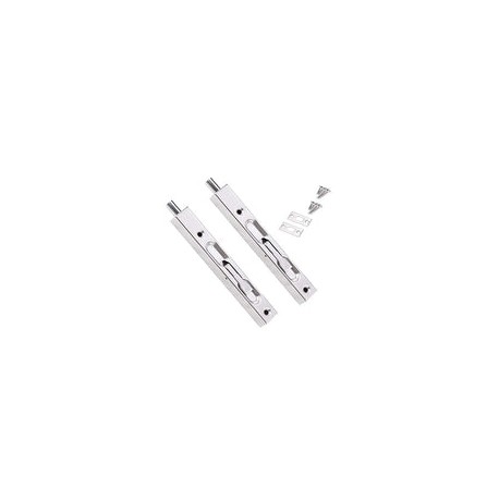 Cerradura de perno deslizante oculta y protector de perno de cabeza plana de dos piezas: cerradura de seguridad oculta de 8 pul