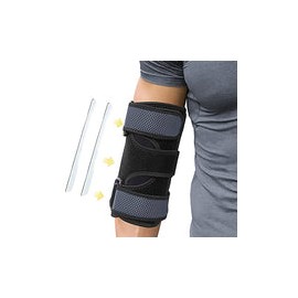 CFR Codera para tendinitis ajustable, codo con estabilizadores de resorte, correa de codo de tenis para golfistas, proporciona 