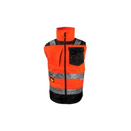 Chaleco de Seguridad Berserker Resistencia al Agua Alta Visibilidad Cómodo con Reflejante 3M Variedad de Colores (XG, Rojo)