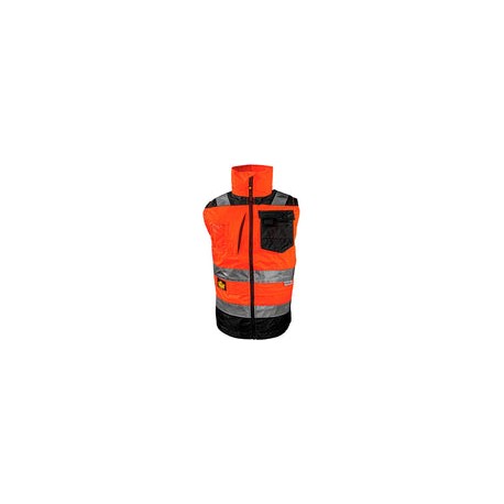 Chaleco de Seguridad Berserker Resistencia al Agua Alta Visibilidad Cómodo con Reflejante 3M Variedad de Colores (XG, Rojo)