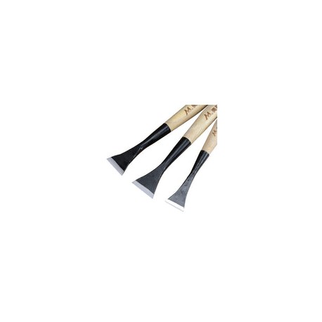Cincel para tallar carpintería, hoja plana, madera dura con diferentes tamaños, mango de madera forjado a mano, herramientas de