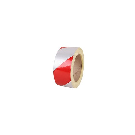 Cinta de advertencia de peligro roja y blanca de primera calidad, cinta de advertencia reflectante para vehículos, para escaler