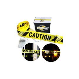 Cinta de precaución LED con luces LED intermitentes incorporadas, cinta de barricada para máxima visibilidad día o noche, 30 pi
