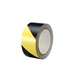 Cinta de seguridad de advertencia de peligro, color negro y amarillo, 5 cm x 16,5 m