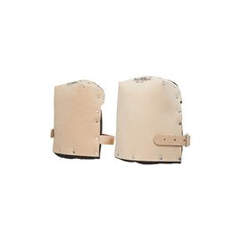 CLC Custom Leathercraft 313 Rodilleras de cuero resistentes, forro doble grueso, color marrón