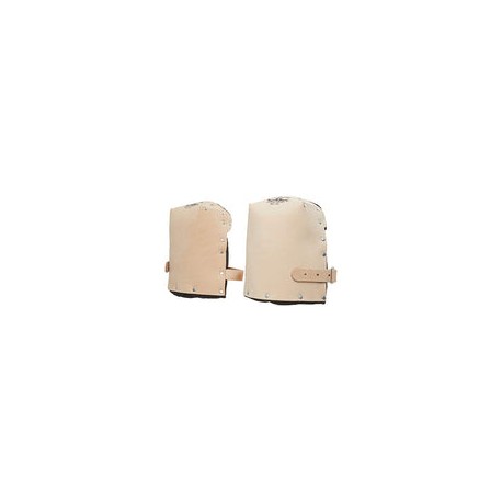 CLC Custom Leathercraft 313 Rodilleras de cuero resistentes, forro doble grueso, color marrón