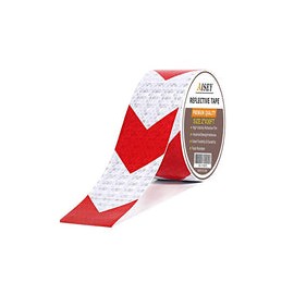 Cinta reflectante de seguridad blanca y roja impermeable de alta visibilidad de 2 pulgadas x 30 pies, cinta reflectora de visib