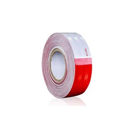 Cinta reflectante de seguridad Dot-C2 de 2 x 100 pies, color rojo/blanco, impermeable, reflectante de alta intensidad, señal de