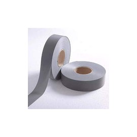 Cinta Reflectante Gris Plata de Alta Visibilidad 100m Ancho 2.5cm 1" Cinta de Seguridad Reflectiva de Tela Uniformes Chalecos d
