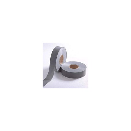 Cinta Reflectante Gris Plata de Alta Visibilidad 100m Ancho 2.5cm 1" Cinta de Seguridad Reflectiva de Tela Uniformes Chalecos d