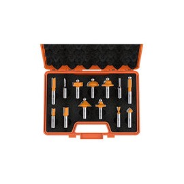 CMT 800.505.11 Juego de brocas para router de 13 piezas, vástago de 1/2 pulgada