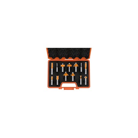 CMT 800.505.11 Juego de brocas para router de 13 piezas, vástago de 1/2 pulgada