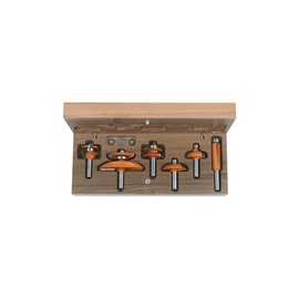 CMT 800.515.11 Six Piece Kitchen Cove Cabinetmaking Router Bit Set With 1/2 Shank by CMT