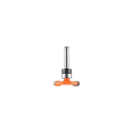 CMT 822.024.11B - Broca para router de suelo con diámetro de 1-1/4 pulgadas con radio de 1/8 pulgadas, vástago de 1/2 pulgadas