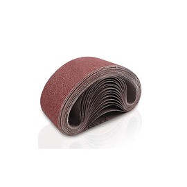 Coceca Correas de lijado de 3 x 18 pulgadas, 21 paquetes de papel de lija de óxido de aluminio (surtido de 3 unidades de cada u