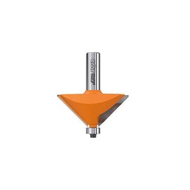 CMT 836.950.11 Broca de chaflán, vástago de 1/2 pulgadas, diámetro de 2-9/16 pulgadas, punta de carburo