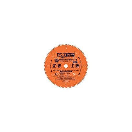 CMT P12096 1" Bore ITK Melamine & Ultra Finish Saw Blade, 12" x 96 Teeth