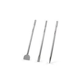 CO-Z Juego de 3 cinceles de taladro giratorio para mejorar el hogar, juego de brocas de mampostería de acero resistente, punta 