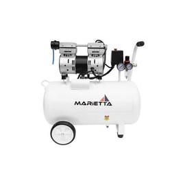 Compresor Libre de Aceite Marietta 50L 1HP 13 Gal. Compresor para Dental. Compresor de Aire para Pintar.