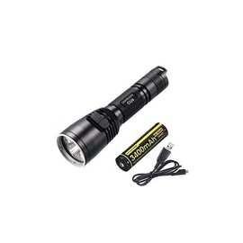 Combo: Nitecore Chameleon CU6 Linterna LED ultravioleta -440 lúmenes con batería NL1834R + cable de carga Eco-Sensa gratis