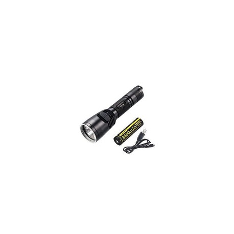 Combo: Nitecore Chameleon CU6 Linterna LED ultravioleta -440 lúmenes con batería NL1834R + cable de carga Eco-Sensa gratis
