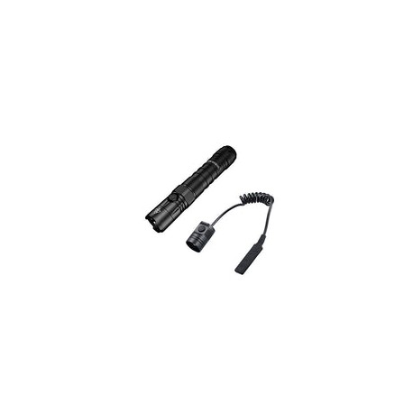 Combo: Nitecore Nueva linterna LED P12 Vers - C-ree XP-L HD V6-1200 lúmenes con interruptor de presión RSW3