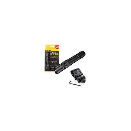 Combo: Nitecore Nueva linterna LED P12 Vers - C-ree XP-L HD V6-1200 lúmenes con montaje desplazado y llave inglesa