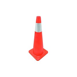 Cono Señalización para Tráfico 90 cm de altura con Reflejante Dogotuls CT3003