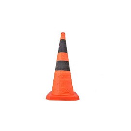 Conos de estacionamiento, tráfico de carretera de alta calidad de 70 cm Conos de carretera plegables con cinta reflectante de s