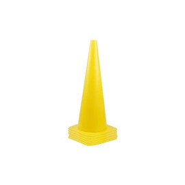 Conos de tráfico de 18 pulgadas, paquete de 4 conos de estacionamiento para carretera, conos de seguridad amarillos para paak, 