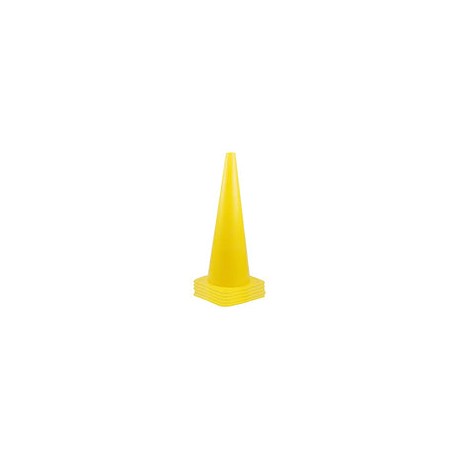 Conos de tráfico de 18 pulgadas, paquete de 4 conos de estacionamiento para carretera, conos de seguridad amarillos para paak, 