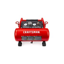 Compresor de aire Craftsman, 3 galones 1,5 HP Max 155 psi, sin aceite, portátil, rojo - CMXECXA0200341