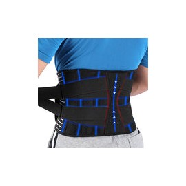 COOFANDY Cinturón de apoyo lumbar para dolor de espalda baja, alivio de la ciática, tirantes antideslizantes para la espalda pa