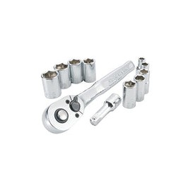 CRAFTSMAN - Juego de herramientas mecánicas, juego de llaves de enchufe, mm, accionamiento de 1/4 pulgada (CMMT34861)