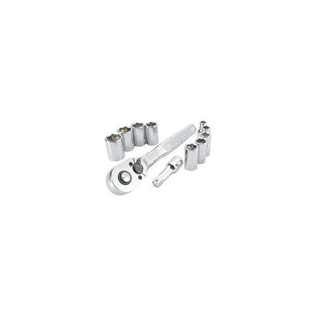 CRAFTSMAN - Juego de herramientas mecánicas, juego de llaves de enchufe, mm, accionamiento de 1/4 pulgada (CMMT34861)