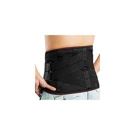 Corrector de postura, Cinturón de soporte lumbar Protección ancha Soporte de cintura Columna vertebral ortopédica Corrector de 