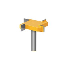 Cortador de ranurado tipo T de vástago de 12,7 mm, 4 bordes, broca de ranurado de superficie de alerón, brocas de fresadora de 