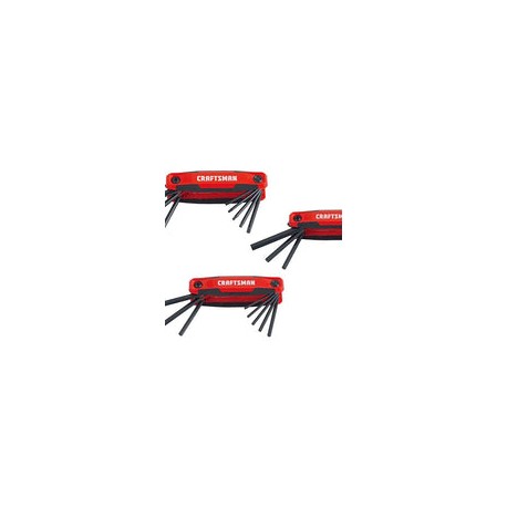 CRAFTSMAN CMHT26004 - Juego de llaves hexagonales (25 llaves, 3 unidades)