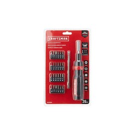 CRAFTSMAN CMHT68001 - Destornillador de trinquete, juego de 26 piezas