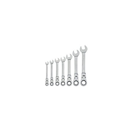 CRAFTSMAN Juego de Llaves Combinadas Métricas con Matraca Reversible 7 Piezas CMMT87009