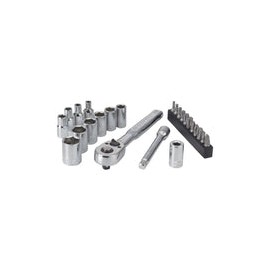 CRAFTSMAN Juego de llaves SAE 1/4 pulgadas Drive, 24 piezas (CMMT12009LZ)