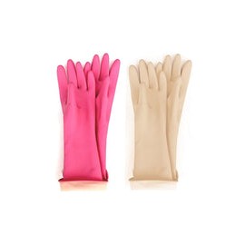 (2 pares) guantes de látex de goma para niños, reutilizables, multiusos, impermeables, protección de manos, lavado de platos, l