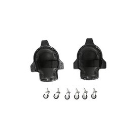 2Pcs Rodilleras de Seguridad Rodantes ABS Protector de Rodilla Multifuncional con Rueda Universal(negro)