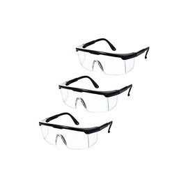 3 Lentes de Seguridad Ajustables, Protectores Médicos Antivirus | Anti-salpicaduras, Ultra-Transparentes, Alta Resistencia